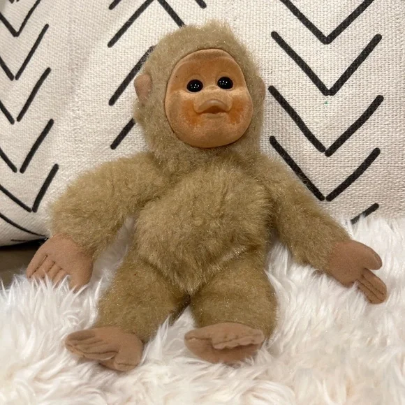Toys | Little Monkey Lost Plush Chimp Flocked Rubber Face